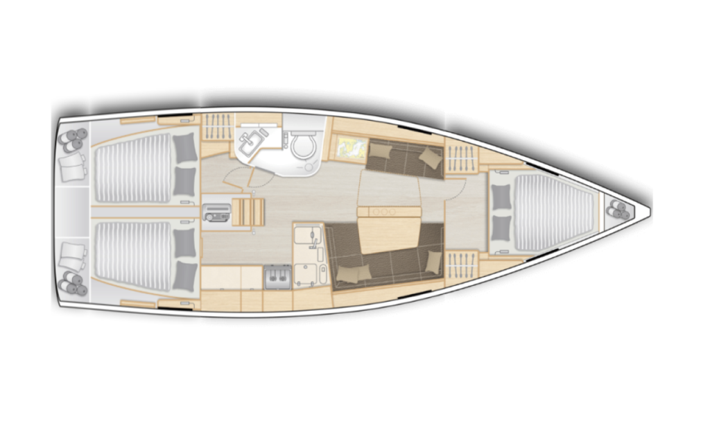 hanse 388 - layout